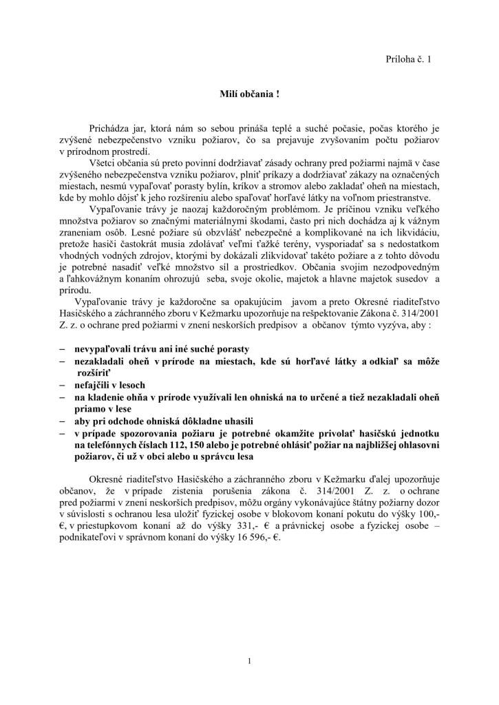 požiare