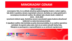MIMORIADNY OZNAM